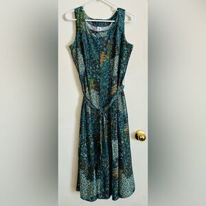 PerSeption Concept Teal & Black Paisley Maxi Dress